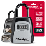 Master Lock Portable Key Lock Box, Combination Lock Box Holds 5 Keys 5400EC