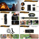 Survival Kit, 250pcs Survival Tools Tactical Gear and Trauma Bag, Survival First Aid Kit with Molle Crossbody Bag & Emergency Tent for Earthquake, Bug Out, Outdoor Adventure, Gifts for Christmas Men