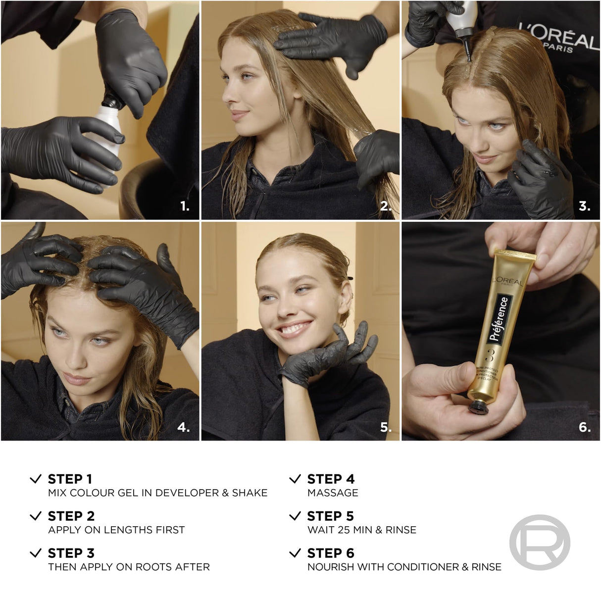 L'Oreal Paris Preference Hair Dye, Long Lasting, Luminous Permanent Hair Colour, 7.3 Florida