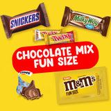 Chocolate Mix Fun Size 5 Pounds approx 160 pieces - Chocolates Christmas - Peanut M and Ms, MilkyWay, Twix, Snickers - Individually Wrapped Christmas Treats - Chocolate Variety Pack Ideal for Sharing