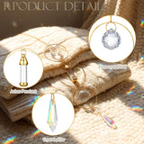 Yalikop Pet Memorial Suncatcher Dog Cat Memorial Gifts Pet Loss Bereavement Remembrance Sympathy Gifts Suncatcher Urn Bottle Ashes Pendant Cremation Jewelry Keepsake(Ring)