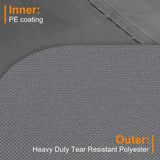 NettyPro Rolling Cushion Storage Bags with Wheel and Handle, Outdoor Patio Large Storage Container for Furniture Pillow Christmas Tree 9 Ft, 65 x 20 x 28 Inch, Grey