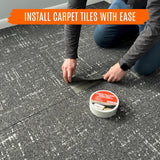 All Flooring Now Carpet Tile Tape Double Sided 4in x 90ft (3 Pack) Heavy Duty Reinforced Web Mesh Residue Free - Indoor Outdoor for Carpet Tiles, Hardwood, Vinyl, Rugs, Carpet, Rubber & Mat Gripper
