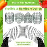 10 Pack Round Plant Protector from Animals – 30pcs 12" × 12" Metal Wire Mesh Garden Plant Cages Wire Plant Covers Pre-Bent Metal Mesh for Seedling Raised Bed Garden Protection for Vegetables Flower