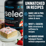 PEScience Select Protein Powder, Whey and Casein Blend, Clean Protein Powder for Women and Men, Low Calorie, Low Carb, Keto Friendly, Gluten Free, Strawberry Cheesecake, 27 Servings