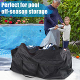 Aulock 140 Gallon Extra Large Storage Bags - Heavy-duty Pool Cover Storage with 4 Carrying Handles, Christmas Tree Bag, 56''x24''x24''