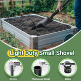 Small Round Point Digging Shovels, Garden Spade Shovel Beach Shovels with 43.3in Handle,Heavy Duty Portable Metal Shovel for Gardening Camping Trenching Digging Landscaping,Off-Road Use, Black
