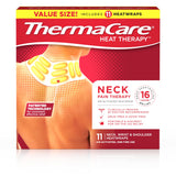ThermaCare Heat Wraps for Neck & Shoulder Pain Relief – Portable Adhesive Heating Pads with 16-Hour Therapeutic Heat – Drug-Free Muscle & Joint Soothing Patches – HSA/FSA Eligible, (Large, 11 Count)