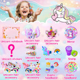 Unicorn Advent Calendar 2026 for Girls, Christmas Countdown Calendar for Kids, with 24 Days Xmas Surprise with Jewellery Bracelet Hair Accessories
