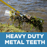 Jenlis Razer Rake Heavy Duty Collapsible Aluminum Pond & Lake Rake
