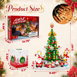 Advent Calendar 2026 Christmas Tree Building Blocks Set with warm Light