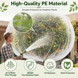 3 Pack 8 x 8 ft Large Fruit Tree Netting Covers with Zipper & Drawstring, Extra Fine Mesh Garden Netting for Blueberry Peach Apple Trees, Protects Fruit from Birds, Squirrels, Deer, Cicadas & Beetles