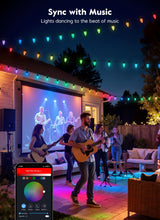 Brightown Smart C9 Christmas Lights Outdoor, 100 LED RGB C9 String Light with Remote, App Control, Music Sync, Connectable Waterproof Christmas Lights for House Tree Patio Holiday Xmas Decor