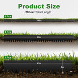 8 Inch Galvanized Steel Landscape Edging – Rounded Edge Metal Border