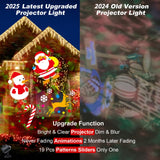 Brighter Christmas Projector Lights Outdoor,2025 Upgrade Holiday Projectors with 19HD Slides (Ocean Wave & Patterns), Weatherproof Christmas,Halloween Projector,Christmas Decorations for Light Show