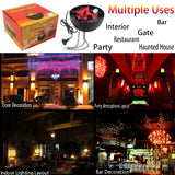 3D Fake Fire LED Light - Hanging Silk Flame Stage Effect Lamp for Halloween, Christmas, Festivals, Parties, Night Clubs