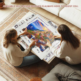 BuilderButler Lightweight 1500 Pieces Rotating Puzzle Board with 6 Sliding Drawers and Cover – 360° Lazy Susan Spinning, 34.25"x26.38" Portable Plastic Puzzle Table, Christmas Gift for Mom