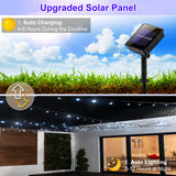 XmasBokeh 2 Pack Solar Christmas Lights, 158FT 480 LED String Lights for Outside Waterproof, 8 Modes Solar Powered Outdoor Lights for Backyard Patio Tree Party Garden Decoration, White