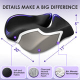 X Large Seat Cushions for Office Chairs– Pressure Relief Seat Cushion for Tailbone Pain, Back Pain, Coccyx & Sciatica Pain Relief Pillow – Office Chair Cushion with Extra Cover(Gray)