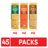 Keebler Sandwich Crackers, Lunch Snacks, Variety Pack (45 Packs)