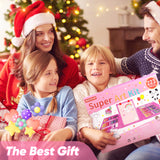 Soucolor Christmas Gifts for Kids Teens Girls Boys Ages 4, 6, 8, 10, 12, 283 Pieces Drawing Set Art Kits with Trifold Easel, 2 Drawing Pads, 1 Kids Activity Coloring Book, Crayons, Pastels, Watercolor