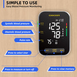Automatic Blood Pressure Monitor: X8 Digital Blood Pressure Machine Upper arm for Home use with Adjustable BP Cuff(8.7-16.5") - Large Backlit Display (Black)