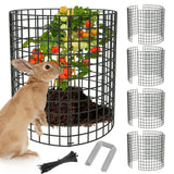 UNIFAMILY 12 Pcs Plant Protectors from Animals, 16x12IN Metal Plant Cage to Keep Animals Out, 4 Pack Garden Cages to Keep Animals Out, Garden Protection for Vegetables Chicken Wire Cage for Plants