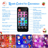 2025 Upgrade Christmas Halloween Projector Lights Outdoor Decorations, COOLWUFAN Holiday Projector Lights with Remote and 20 HD Effects(3D Ocean Wave) for Xmas Halloween Party Yard Decor