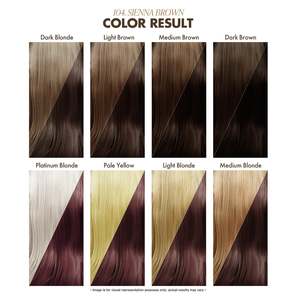 Adore Semi Permanent Hair Color - Vegan and Cruelty-Free Brown Hair Dye - 4 Fl Oz - 104 Sienna Brown (Pack of 2)