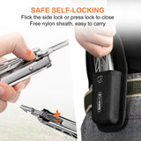 PERWIN Multitool, 17-in-1 Stainless Steel Multi Tool Pliers with Self-Locking, Pocket Knife, Nylon Sheath, Professional (EDC) Multi-Tool for Survival, Camping and Hunting, Hiking, Gifts for Men