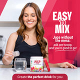 JUCE Reds Organic Superfood Powder - Garden Berry Flavor | Fruit & Veggie Powder for Everyone w/64 Immune Boosting Superfood Plus Probiotics for Gut Health | 20 Servings (230g) | By Terra Kai Organics