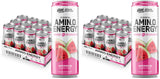 Optimum Nutrition Amino Energy Sparkling Hydration Drink, Electrolytes, Caffeine, Amino Acids, BCAAs, Sugar Free, Watermelon, 12 Fl Oz, (Packaging May Vary),12 Count (Pack of 2)