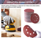 S SATC 150 PCS Sanding Disc 60 80 100 120 150 180 240 320 400 600 Grit Sanding Discs 5 Inch 8 Hole Hook and Loop Sanding Discs for Random Orbital Sander