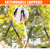 AIRAJ 26-39'' Extendable Anvil Loppers,Heavy Duty Branch Cutter up to 2.75'' Cut Capacity, Tree Trimmer with Compound Action,Tree Prune with Spare Blade,Pruning Shear for Gardening
