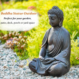 Phaxth 14" Buddha Statue Outdoor, Buddha Statues Home Indoor, Zen Decor Buda Garden