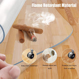 Azadx Clear Office Chair Mat 36'' X 48'', Durable Desk Chair Mat for Hardwood Floor, Heavy Duty Plastic Office Floor Mat Under Rolling Chairs for Easy Glide and Protection (36" X 48" with Lip)