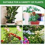 HiGift 10 Pack 24" H x 10" W Tall Plant Support Stakes, Half Round Metal Peony Cages and Supports, Monstera Plant Support Snake Plant Stake Flower Support Ring for Tomato, Hydrangea Outdoor Indoor
