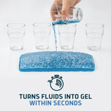 Lunderg Commode Liners with Absorbent Pads - Value Pack Medical Grade 75 Count Universal Fit - Disposable Bedside Commode Liners & Pads for Adult Chairs, Portable Potty Buckets & Camping Toilet Bags