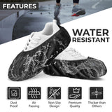 Premium Boot & Shoe Covers Disposable Booties - 200 Pack - Durable, Non-Slip, Non-Toxic, Water Resistant, Recyclable Protectors for Indoor & Outdoor - Large Size Fits Most Shoes