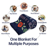 Best Friend Birthday Gifts for Women, Bestie Blanket Blue, 60" x 50"