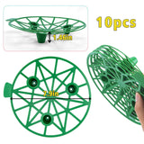 UCandy Pack 10 Plant Melon Supports Cages Cradles Trellis for Watermelon, Cantaloupe, Pumpkins, Strawberries Avoid Ground Rot (Light grenn)