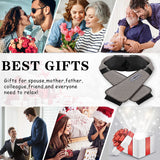 Blue Elf Shiatsu Electric Neck Back Massager Pillow 3D Kneading with Heat for Shoulder, Lower Back, Foot, Leg Muscles Pain Relief Relax in Car Office and Home (Gray)