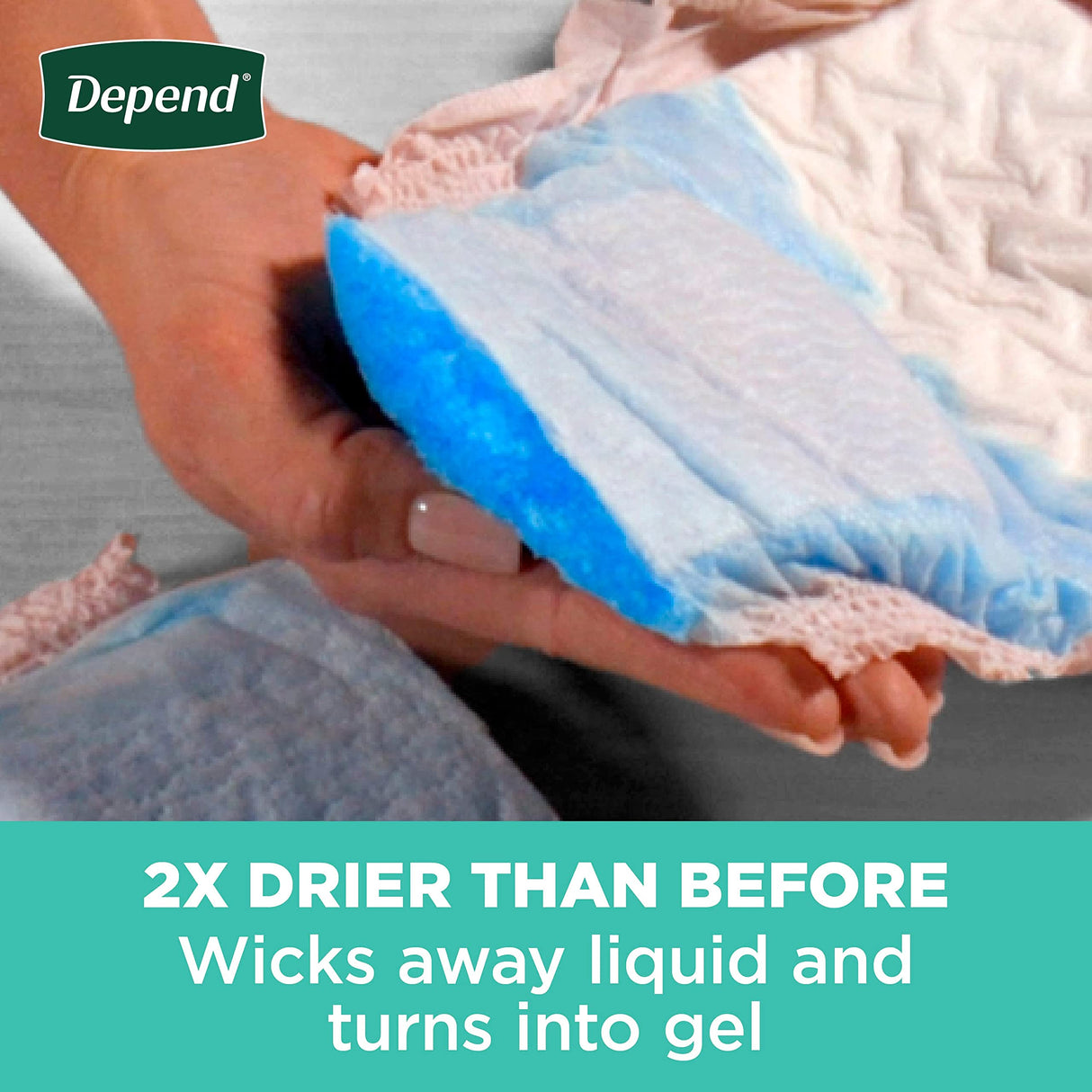 Depend Fresh Protection Adult Incontinence & Postpartum Bladder Leak Underwear for Women, Disposable, Maximum, Large, Blush, 28 Count, Packaging May Vary