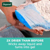 Depend Fresh Protection Adult Incontinence & Postpartum Bladder Leak Underwear for Women, Disposable, Maximum, Large, Blush, 28 Count, Packaging May Vary