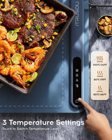 iTRUSOU Electric Warming Tray - Whole-Surface Heating, Rollable & Portable, Premium Silicone Nano-Material, 3 Temperature Settings, Auto Shut-Off - Ideal for Gatherings, Parties, and Everyday Use