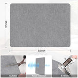 Placoot Desk Chair Mat for Hardwood Floor Corduroy Surface 1/6" Thick 55"x35" Office Chair Mat for Rolling Chairs-100% Large Anti-Slip Backing Under Desk Low-Pile Office Rug Floor Mat