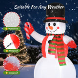 8 FT Christmas Inflatables Yard Decorations Snowman Outdoor, Giant Christmas Blow Ups Outdoor Decor Waterproof with Built-in Bright LED Lights for Yard Garden Patio Lawn