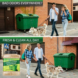 Outdoor Trash Can Deodorizer 2.6 lbs, Industrial Strength Garbage Odor Eliminator & Moisture Absorber for Trash Cans, Outdoor Waste Bins & Recycling Containers, Heavy Duty Long Lasting Odor Control