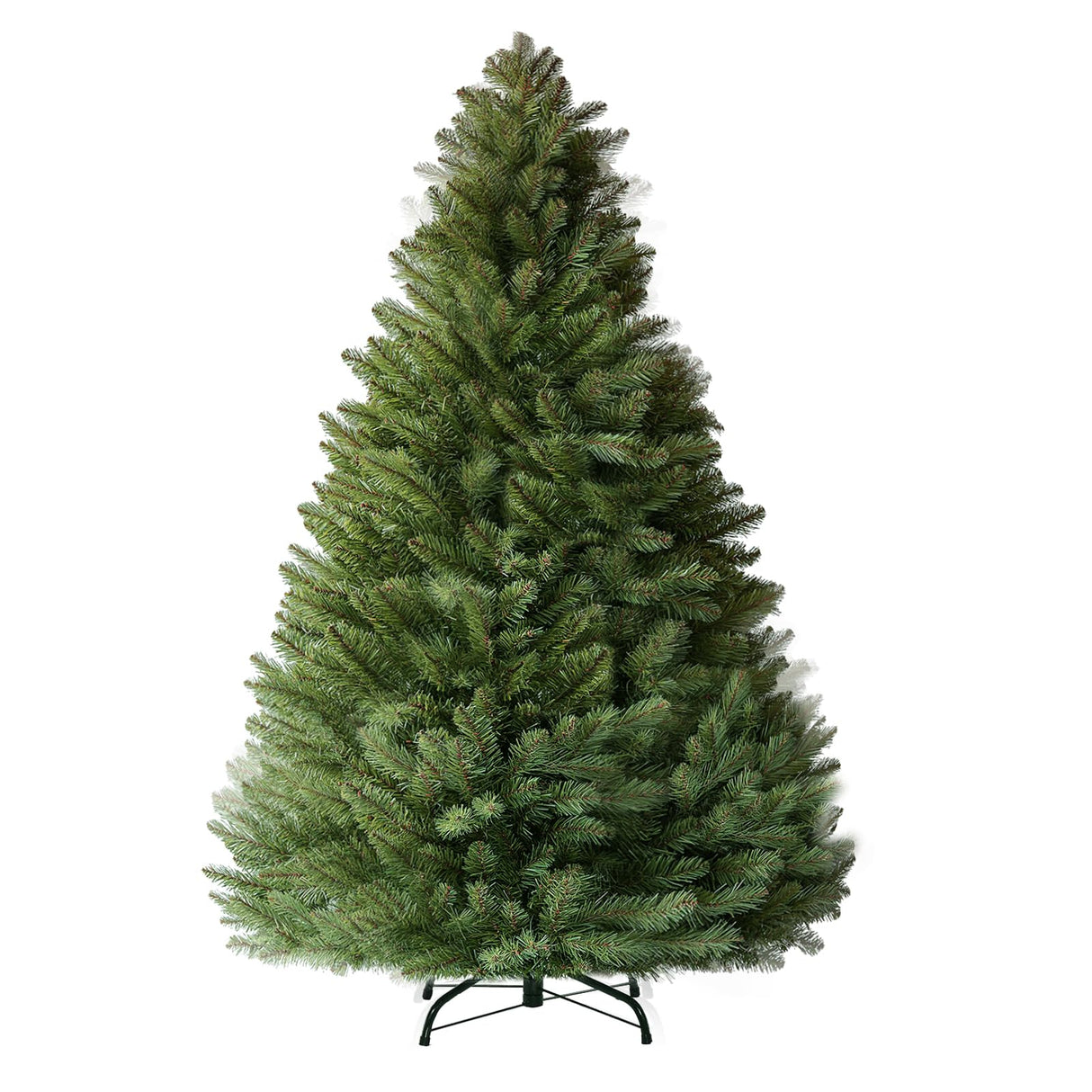 6ft Artificial Christmas Tree Premium Pine Xmas Tree with 1000 Branch Tip, 1 Minute Christmas Tree Unlit Realistic Holiday Party Decor for Home Office, Foldable Stand, Easy Assembly