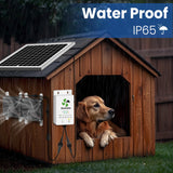 ecoCalm Solar Exhaust Fan for Chiken Coop with Smart Thermostat and Battery